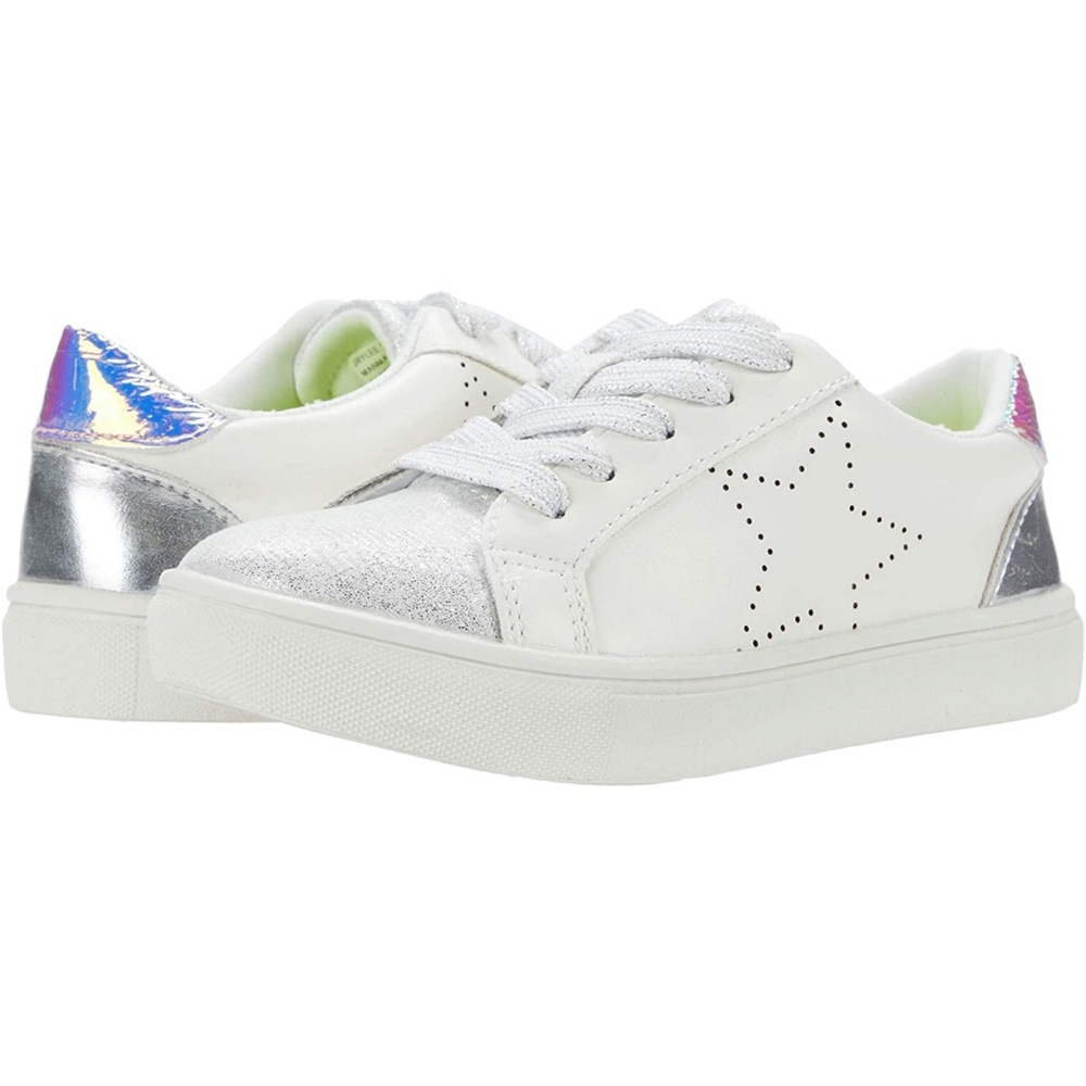 Steve Madden Girls JRYLEE White Sneakers, size 3